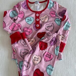 Toddler girls Valentine pjs